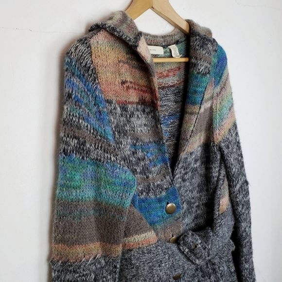 Anthropologie Sleeping on Snow Colorfield Belted Cardingan - Picture 7 of 7